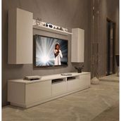 Decoraktiv Trendstyle 5220d Parlak Beyaz Mdf Tv Ünitesi Tv Sehpası
