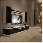 Decoraktiv Trendstyle 5220d Slm Beyaz Siyah Tv Ünitesi