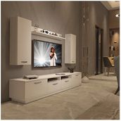 Decoraktiv Trendstyle 5220d Slm Parlak Beyaz Tv Ünitesi