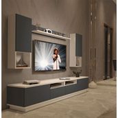 Decoraktiv Trendstyle 5220das Beyaz Antrasit Mdf Tv Ünitesi Tv Sehpası
