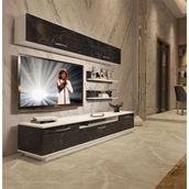 Decoraktiv Trendstyle 5220das Beyaz Siyah Mdf Tv Ünitesi Tv Sehpası