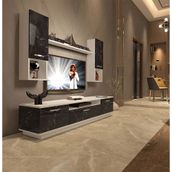 Decoraktiv Trendstyle 5220das Beyaz Siyah Slm Tv Ünitesi Tv Sehpası