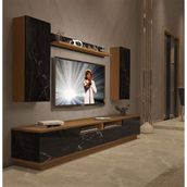 Decoraktiv Trendstyle 5220ds Ceviz Siyah Mdf Tv Ünitesi Tv Sehpası