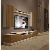 Decoraktiv Trendstyle 5220ds Pera Beyaz Mdf Tv Ünitesi Tv Sehpası