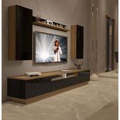 Decoraktiv Trendstyle 5220ds Pera Siyah Mdf Tv Ünitesi Tv Sehpası