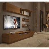 Decoraktiv Trendstyle 5220s Naturel Ceviz Mdf Tv Ünitesi Tv Sehpası