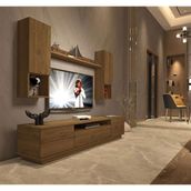 Decoraktiv Trendstyle 5das Naturel Ceviz Mdf Tv Ünitesi Tv Sehpası