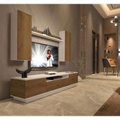 Decoraktiv Trendstyle 5ds Pera Beyaz Mdf Tv Ünitesi Tv Sehpası
