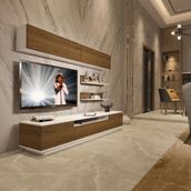 Decoraktiv Trendstyle 5s Pera Beyaz Mdf Tv Ünitesi Tv Sehpası