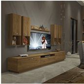 Decoraktiv Trendstyle 8da Naturel Pera Mdf Tv Ünitesi Tv Sehpası