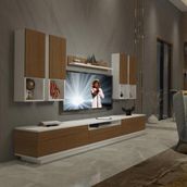 Decoraktiv Trendstyle 8das Ceviz Beyaz Mdf Tv Ünitesi Tv Sehpası