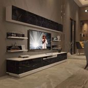 Decoraktiv Trendstyle 8ys Mdf Ceviz Beyaz Tv Ünitesi