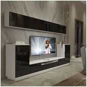 Decoraktiv Trendstyle 9s Mdf Beyaz Siyah Tv Ünitesi