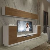Decoraktiv Trendstyle 9s Slm Beyaz Ceviz Tv Ünitesi