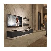 Decoraktiv Trendstyle Beyaz Antrasit 220r Mdf Tv Ünitesi Tv Sehpası