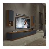 Decoraktiv Trendstyle Ceviz Antrasit 270das Mdf Tv Ünitesi Tv Sehpası