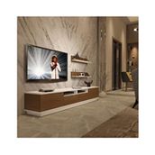 Decoraktiv Trendstyle Ceviz Beyaz 220rs Slm Tv Ünitesi Tv Sehpası