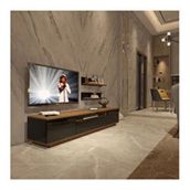Decoraktiv Trendstyle Ceviz Siyah 4s Mdf Tv Ünitesi Tv Sehpası