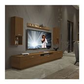 Decoraktiv Trendstyle Naturel Ceviz 270da Slm Tv Ünitesi Tv Sehpası