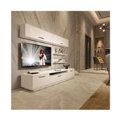 Decoraktiv Trendstyle Parlak Beyaz 5 Mdf Tv Ünitesi Tv Sehpası
