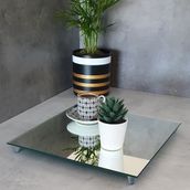 Decorita Ayna Sunum Tepsisi | Söz-Nişan Tepsisi | Kare Ayna | 30cm x 30cm - 1 Adet