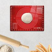 Decorita Kırmızı Cam 30x40 cm Hamur Açma Matı