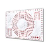 Decorita Klasik Mermer Görünümlü Cam 40x60 cm Hamur Açma Matı
