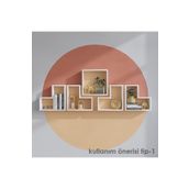 Decormet 030010078304040 Beyaz Elitra Duvar Rafı