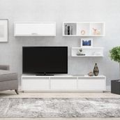 Decormet 030010081004040 Beyaz Prag Tv Ünitesi