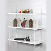 Decormet Armoni Beyaz - Parlak Beyaz 200X720 mm Duvar Rafı