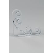 Decormet Burgulu 300 mm Beyaz Raf Altı Konsol