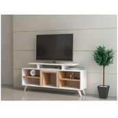 Decorotika Kutay Beyaz Teak Tv Ünitesi