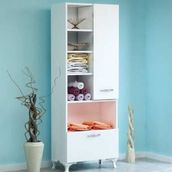Decorotika Sezen Çok Amaçlı Beyaz Dolap