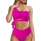 Deep Beach Yandan Bağlamalı Bikini Takım DB200706BT - 34 - Fuşya