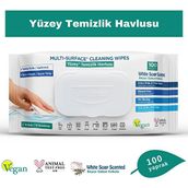 Deep Fresh 100'lü Karbonat & Beyaz Sirke İz Bırakmaz Yüzey Temizleme Havlusu