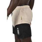 DeepSEA Erkek Bej Hızlı Kuruyan Micro Polyester File Astarlı Kısa Deniz Şortu 2403000