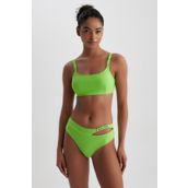 DeFacto A0225AX23HSGN269 Yeşil Fall in Love Regular Fit Bikini Altı