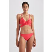 DeFacto B0379AX23HSRD197 Kırmızı Fall in Love Regular Fit Bikini Altı