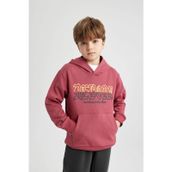 DeFacto B6312A823CW Erkek Çocuk Baskılı Kapüşonlu Kalın Sweatshirt