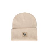 DeFacto Dokuma Etiketli Triko Bere, Tek Ebat, F4130AX, BEIGE, Erkek