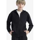 DeFacto E9575A825AU Basic Düz Kapüşonlu Fermuarlı Erkek Çocuk Sweatshirt