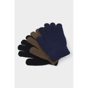 DeFacto Erkek Çocuk 3'lü Eldiven, 5-8 Yaş, F5017A825WN, Çok Renkli-KR1, erkek-çocuk