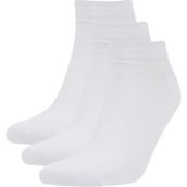 DeFacto Erkek Dikişsiz 3'lü Bambu Patik Çorap C0109AXNS - 41 - 44 - Beyaz-WT1