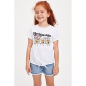 DeFacto F8994A4Z16HSWT34 Baskılı Erkek Çocuk Polo Erkek Çocuk T-shirt