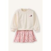 DeFacto G8105A526SM 2'li Takım Sweatshirt Kız Bebek Etek