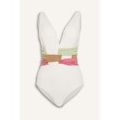 DeFacto H8836AX26HS Lilyrose Regular Fit Beyaz Kadın Mayo