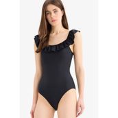DeFacto W9117AZ25SM - Siyah-BK81 Regular Fit Kadın Mayo