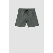 DeFacto Y8954AZ22HS Regular Fit Minimal Desenli Kısa Boy Yüzme Şortu