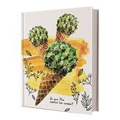 Deffter Cactus Ice Cream Sert Kapak Not Defter