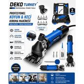 Deko Turkey Elektrikli Koyun Kırkma Makinesi 3000W 4200 Rpm Keçi Büyükbaş Küçükbaş Hayvan Kırpma Seti Çantalı